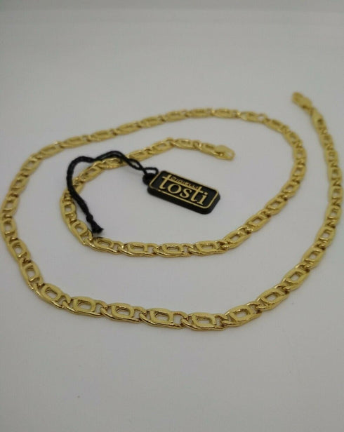 Collana oro giallo 18 kt Unisex Catena maglia piatta 50 cm 11,4 gr | Gioiellitosti.it
