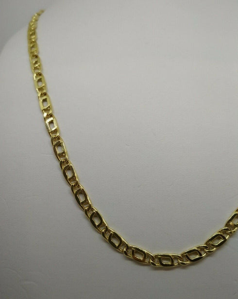Collana oro giallo 18 kt Unisex Catena maglia piatta 50 cm 11,4 gr | Gioiellitosti.it