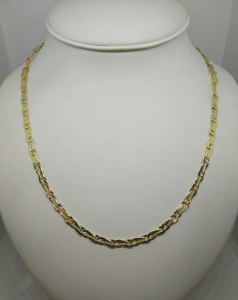Collana oro 18 kt Unisex catena maglia piatta 51 cm 21 gr | Gioiellitosti.it