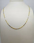 Collana oro 18k catena tubo 2 colori 50 cm 8 gr | Gioiellitosti.it