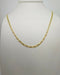 Collana oro giallo 18 kt uomo catena piatta 50 cm 6 gr | Gioiellitosti.it