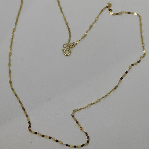 Collana oro 18k catena lucida donna 45-50 cm | Gioiellitosti.it