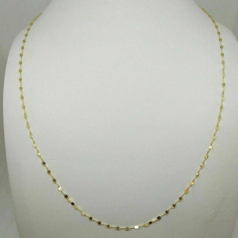 Collana oro 18k catena lucida donna 45-50 cm | Gioiellitosti.it