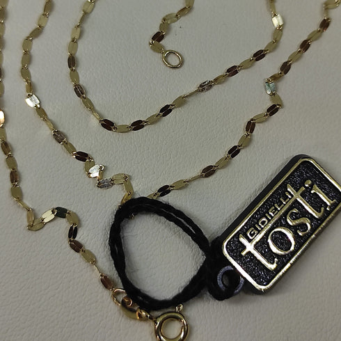 Collana oro 18k catena lucida donna 45-50 cm | Gioiellitosti.it