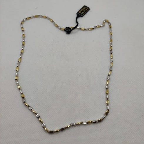 Collana oro 18k catena maglia bicolore 50 cm 8.60 gr | Gioielli Tosti
