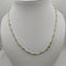 Collana oro 18k donna maglia bicolore 50 cm 15.20 gr | Gioiellitosti.it