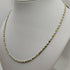Collana oro 18k donna maglia bicolore 50 cm 9.40 gr | Gioiellitosti.it