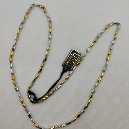 Collana oro 18k donna tubolare bicolore 50 cm 10.10 gr | Gioielli Tosti