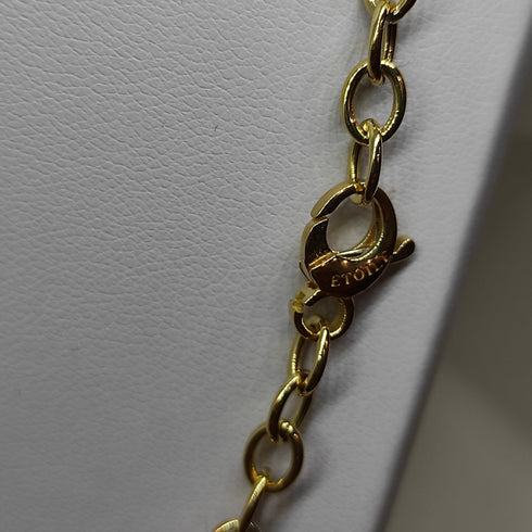 Collana oro 18k girocollo maglia 2 colori 44 cm 7,30 gr | Gioiellitosti.it