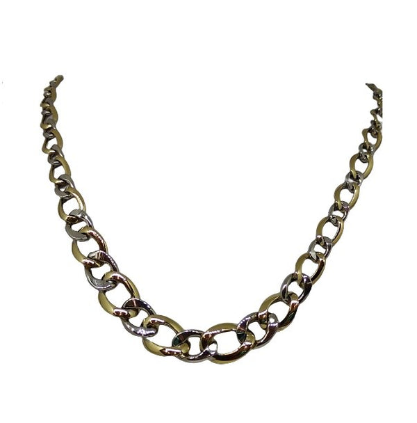 Collana oro 18k girocollo maglia 2 colori 46 cm 11 gr | Gioiellitosti.it