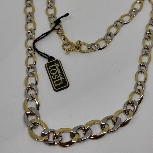 Collana oro 18k girocollo maglia 2 colori 46 cm 11 gr | Gioiellitosti.it