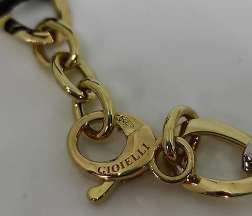 Collana oro 18k girocollo maglia 2 colori 46 cm 11 gr | Gioiellitosti.it