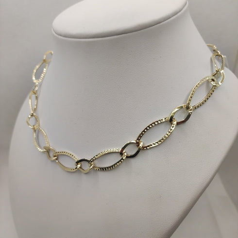 Collana oro 18k girocollo maglia grande 45 cm 6 gr | Gioiellitosti.it