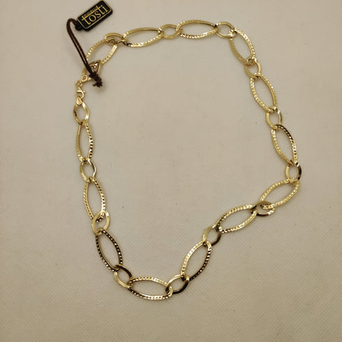 Collana oro 18k girocollo maglia grande 45 cm 6 gr | Gioiellitosti.it