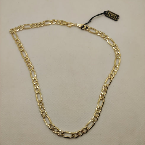 Collana oro 18k girocollo maglia larga piatta 50 cm 22 gr | Gioiellitosti.it