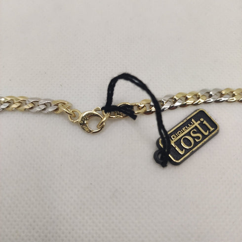 Collana oro 18k girocollo maglia piatta 45 cm 12 gr | Gioiellitosti.it