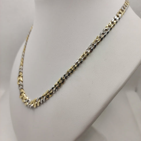 Collana oro 18k girocollo maglia piatta 45 cm 12 gr | Gioiellitosti.it