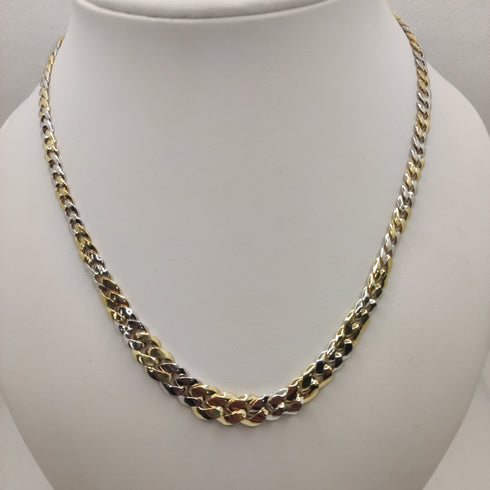 Collana oro 18k girocollo maglia piatta 45 cm 12 gr | Gioiellitosti.it