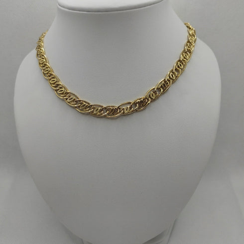 Collana oro 18k girocollo maglia piatta 45 cm 22,0 gr | Gioiellitosti.it