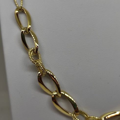 Collana oro 18k girocollo maglia piatta 45 cm 8,10 gr | Gioiellitosti.it