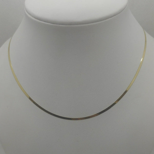 Collana oro 18k Girocollo maglia piatta 47 cm 3 gr | Gioiellitosti.it