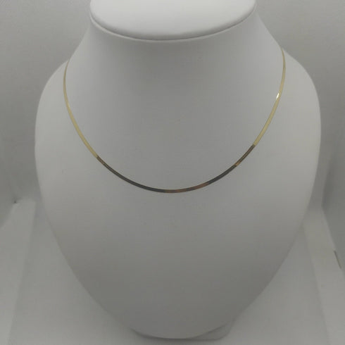 Collana oro 18k Girocollo maglia piatta 47 cm 3 gr | Gioiellitosti.it