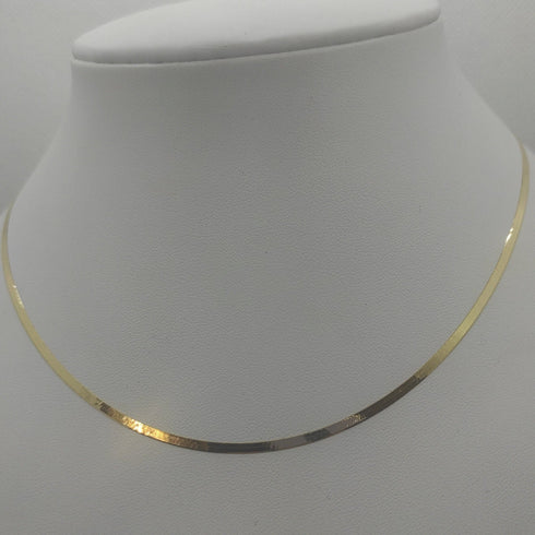 Collana oro 18k Girocollo maglia piatta 47 cm 3 gr | Gioiellitosti.it