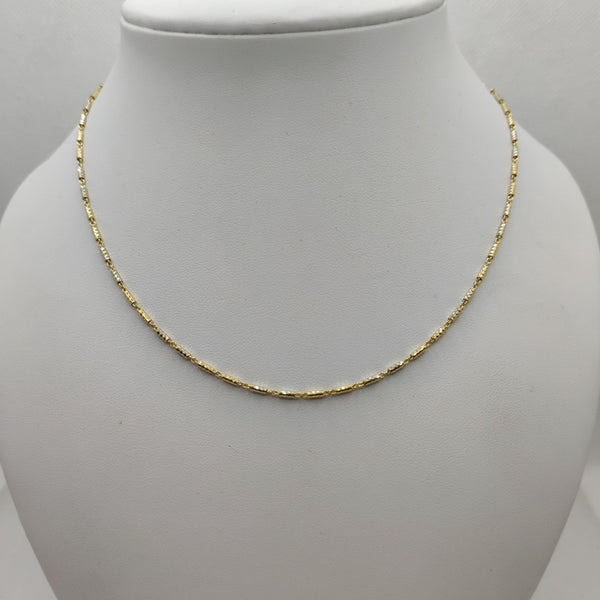 Collana oro 18k girocollo maglia tubolare 45 cm 7.90 gr | Gioiellitosti.it