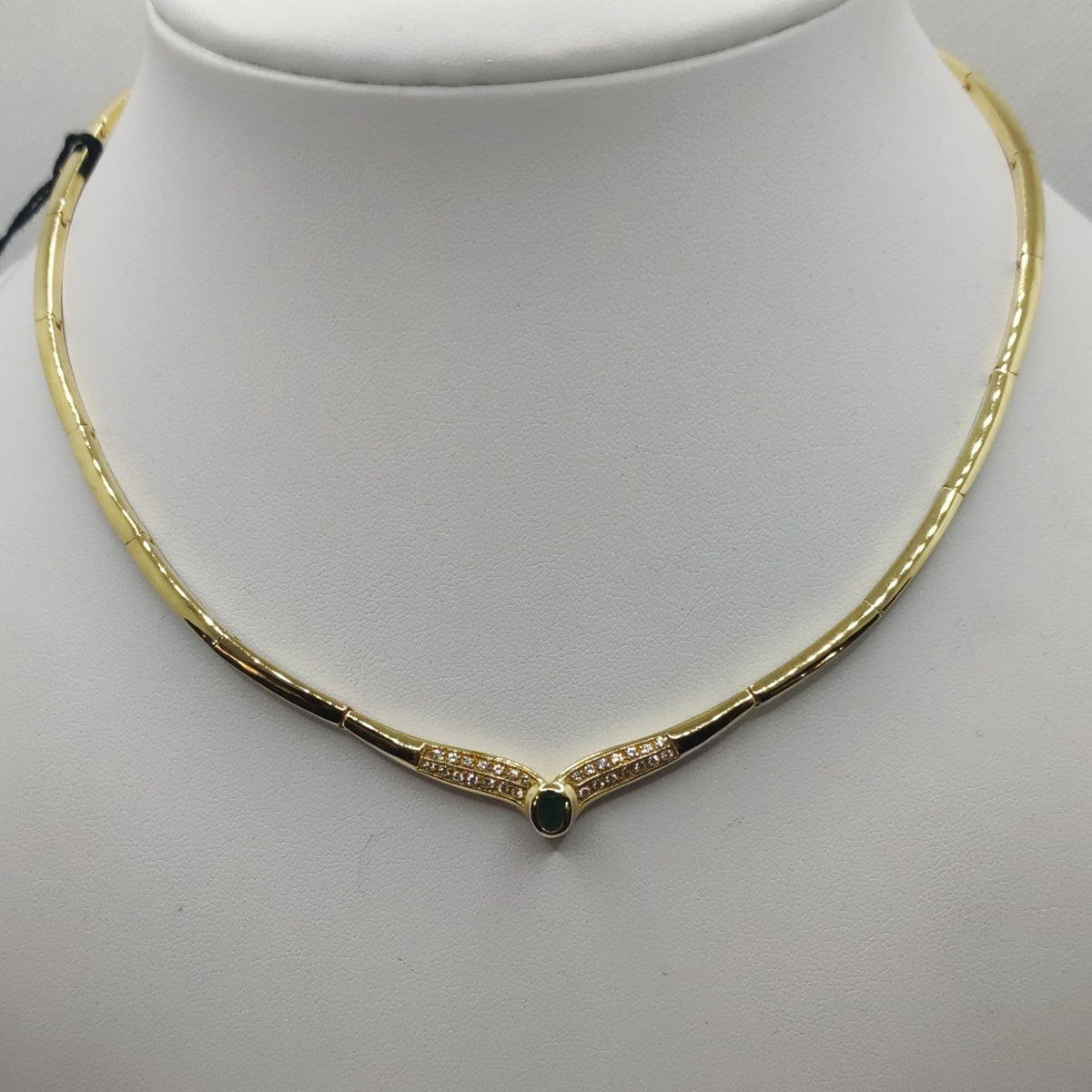 Collana Girocollo Donna Catena Grande Bicolore Oro 18 kt Giallo e Bianco Collana Girocollo Donna Catena Grande Bicolore Oro 18 kt Giallo e Bianco