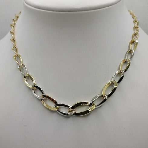 Collana oro 18k maglia larga 44 cm 9,30 gr | Gioiellitosti.it