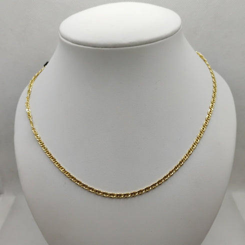Collana oro 18K maglia piatta 50 cm 7.50 gr | Gioiellitosti.it