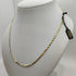 Collana oro 18K maglia piatta bicolore 50 cm 5.80 gr | Gioielli Tosti