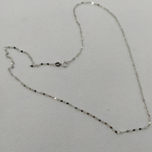 Collana oro bianco 18 kt donna Girocollo 44 50 cm 1,00/1,20gr | Gioiellitosti.it