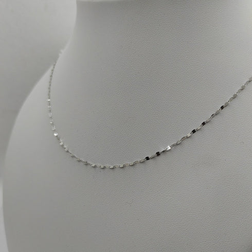 Collana oro bianco 18 kt donna Girocollo 44 50 cm 1,00/1,20gr | Gioiellitosti.it