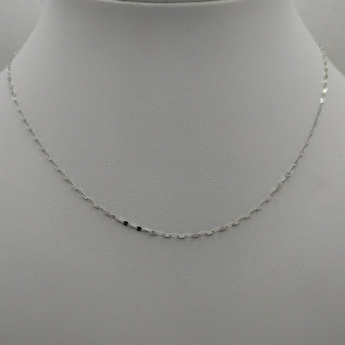 Collana oro bianco 18 kt donna Girocollo 44 50 cm 1,00/1,20gr | Gioiellitosti.it