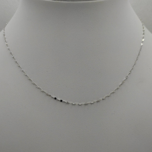 Collana oro bianco 18 kt donna Girocollo 44 50 cm 1,00/1,20gr | Gioiellitosti.it