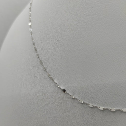 Collana oro bianco 18 kt donna Girocollo 44 50 cm 1,00/1,20gr | Gioiellitosti.it