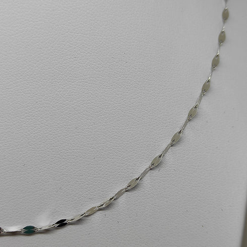Collana oro bianco 18 kt donna Girocollo 45 cm 1,3 gr | Gioiellitosti.it
