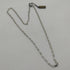 Collana oro bianco 18k catena maglia piatta 60 cm 5,8 gr | Gioiellitosti.it