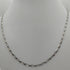 Collana oro bianco 18k catena maglia piatta 60 cm 5,8 gr | Gioiellitosti.it