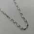 Collana oro bianco 18k catena maglia piatta 60 cm 5,8 gr | Gioiellitosti.it