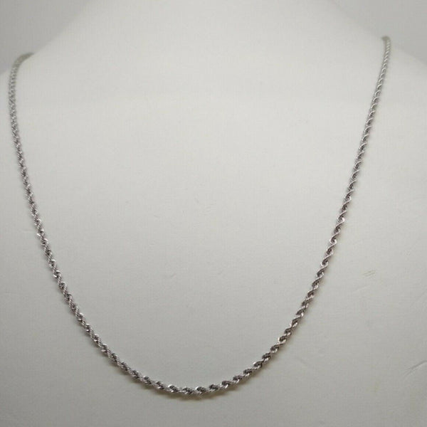 Collana oro bianco 18k maglia Torchon 44 50 60 cm | Gioiellitosti.it