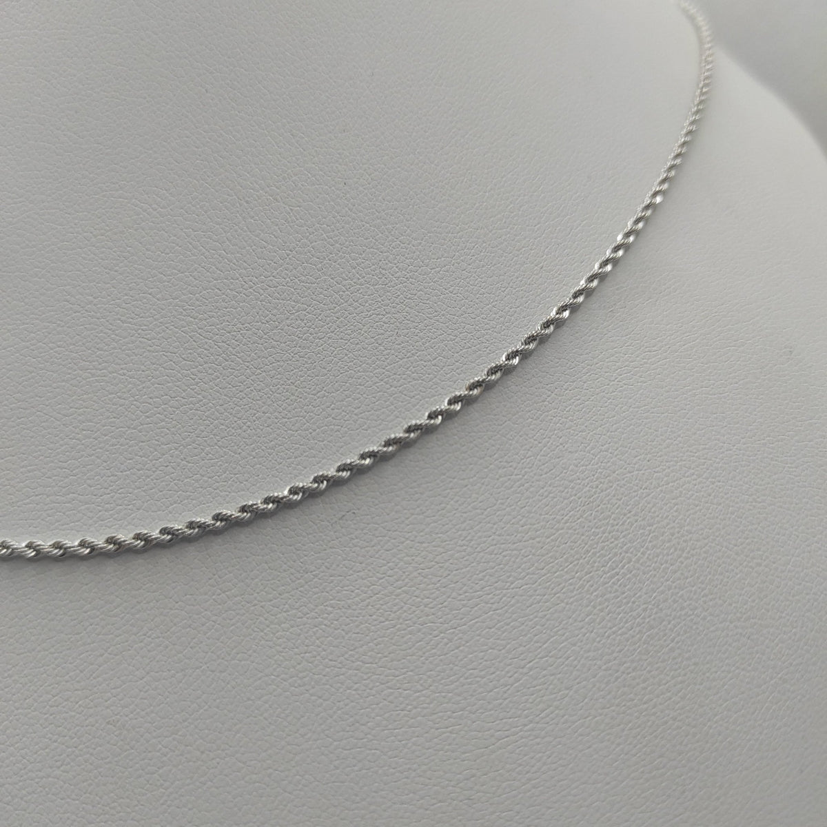 Collana oro bianco 18k maglia Torchon 44 50 60 cm – Gioielli Tosti