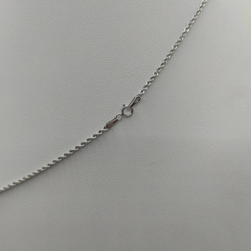 Collana oro bianco 18k maglia Torchon 44 50 60 cm | Gioiellitosti.it