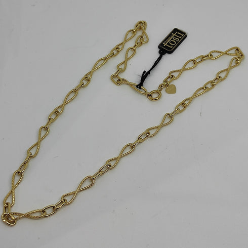 Collana oro giallo 18 kt Donna Catena maglia intrecciata 50 cm 9,6 gr | Gioiellitosti.it