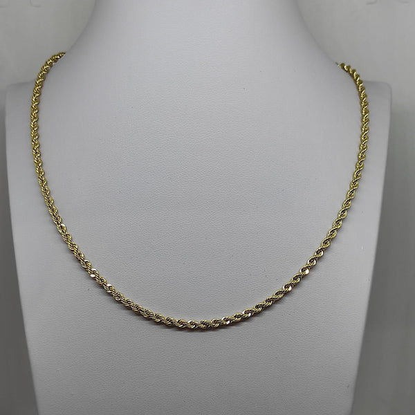 Collana oro giallo 18 kt donna Torchon 50 cm 4.2 gr | Gioiellitosti.it
