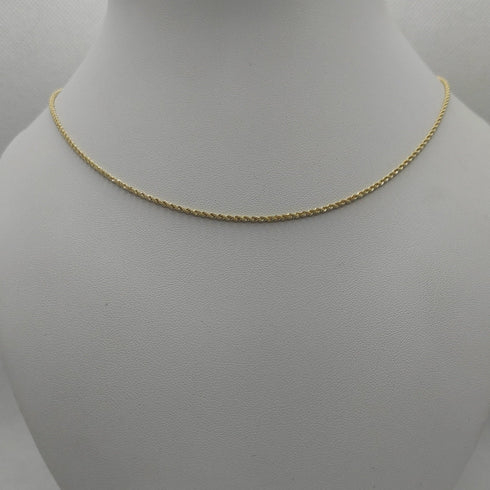 Collana oro giallo 18 kt maglia Torchon 44-50-60 cm | Gioiellitosti.it