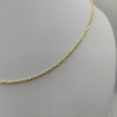 Collana oro giallo 18 kt maglia Torchon 44-50-60 cm | Gioiellitosti.it