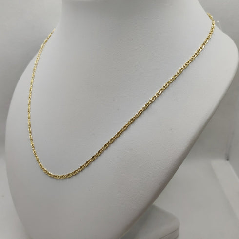 Collana oro giallo 18 kt Unisex catena a maglia 50 cm 3.80 gr | Gioiellitosti.it