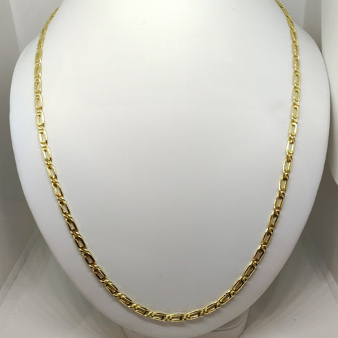 Collana oro giallo 18 kt Unisex Catena intrecciata 60 cm 12.20 gr | Gioiellitosti.it